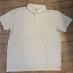Fabletics Men's Light Gray Polo Shirt Size XL